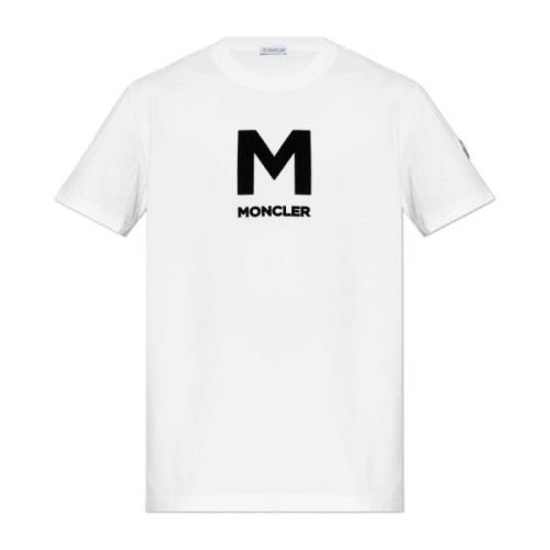 T-shirt med fløjl logo