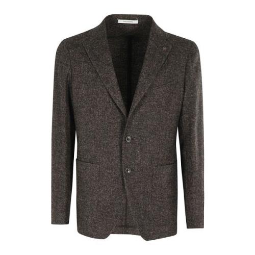 Tekstureret Uld Bomuld Blazer