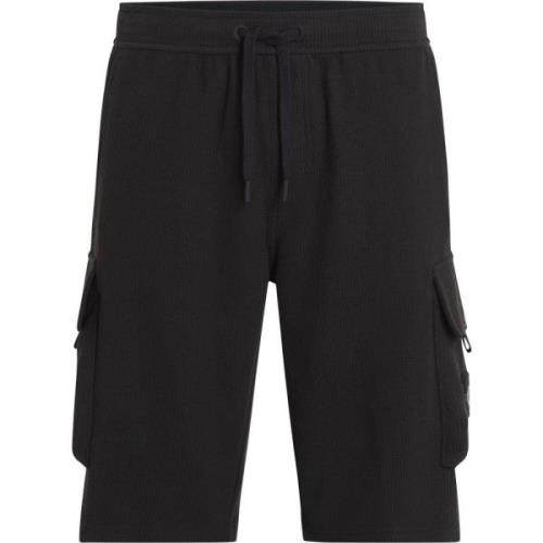 Sort Regenerativ Bomuld Cargo Shorts