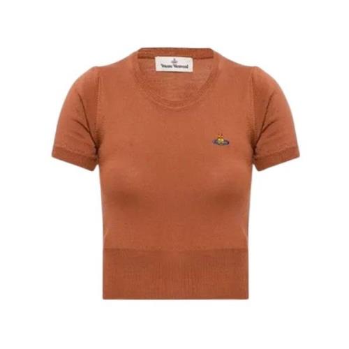 Kortærmet Jumper Brændt Orange