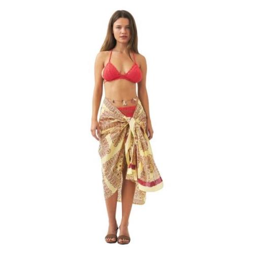 Bomuld voile print sarong Nalii