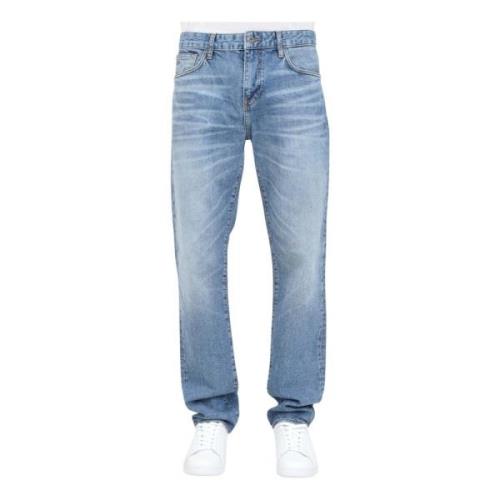 Slim Fit Denim Jeans Casual Efterår Vinter