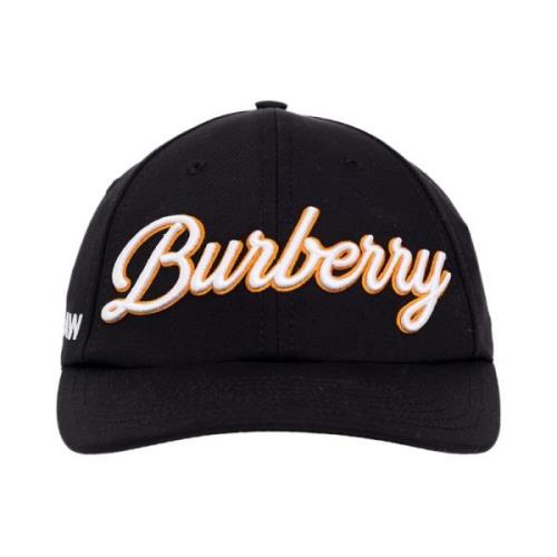 Logo Baseball Cap Navy Bomuld