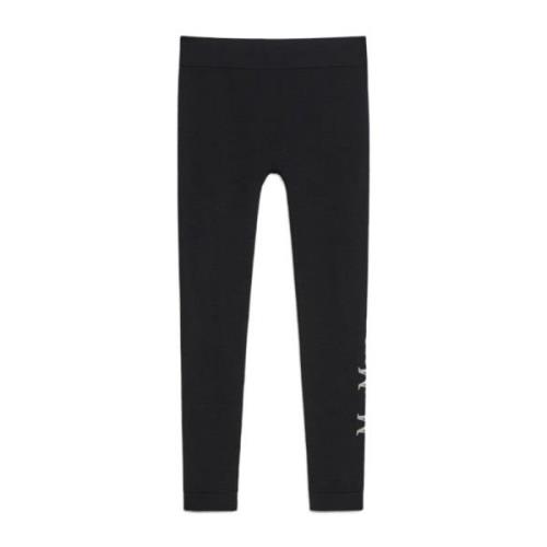 Sort Teknisk Logo Leggings