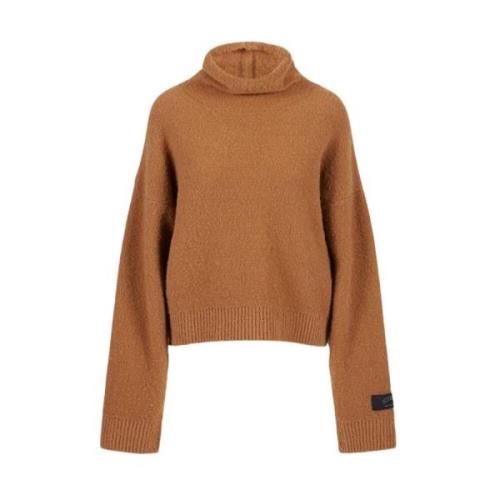 Bouclé Uld Turtleneck Sweater