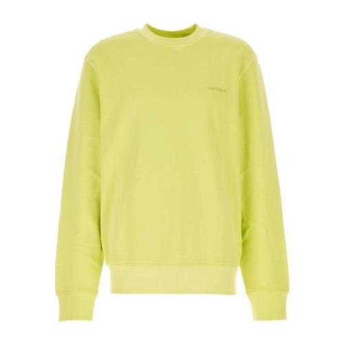 Gul Bomuld Duster Script Sweatshirt