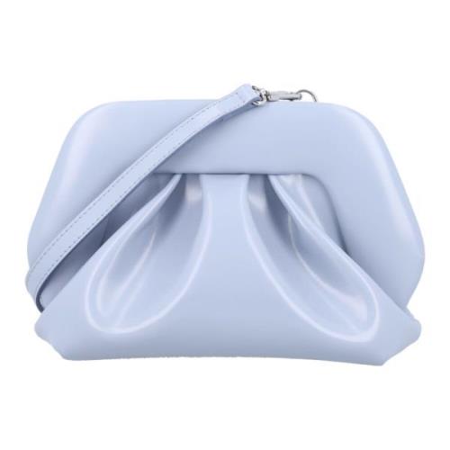 Elegant Dusty Blue Vegan Fabric Clutch