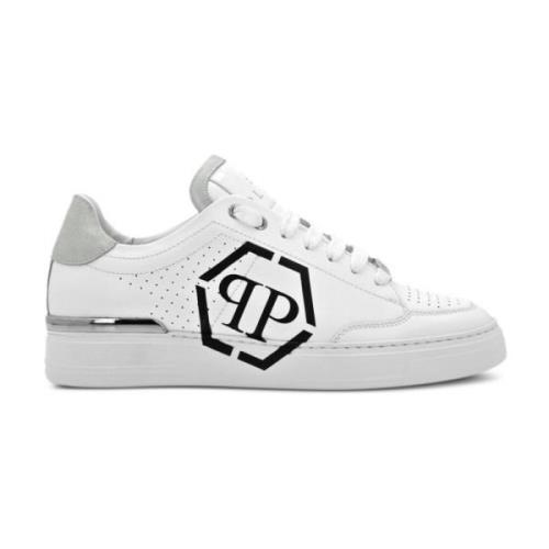 Hvid Sort Lo Top Sneakers