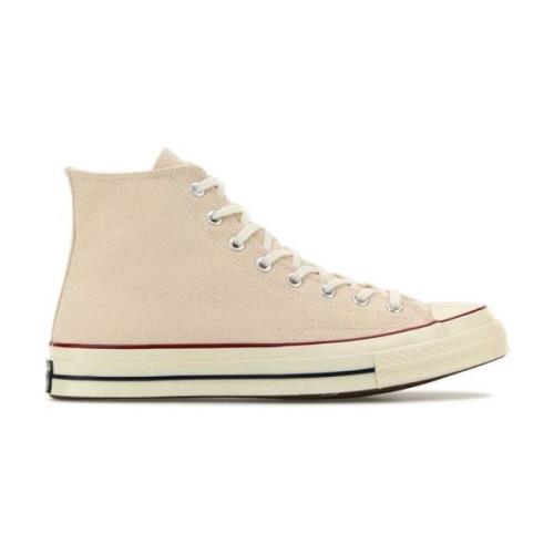 Sand Canvas High Top Sneakers