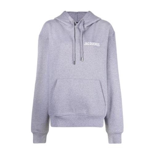 Grå Logo Hættetrøje Sweatshirt