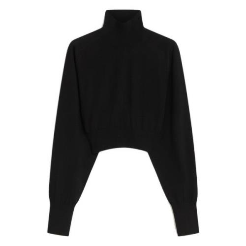 Sort Uld Mock Neck Sweater