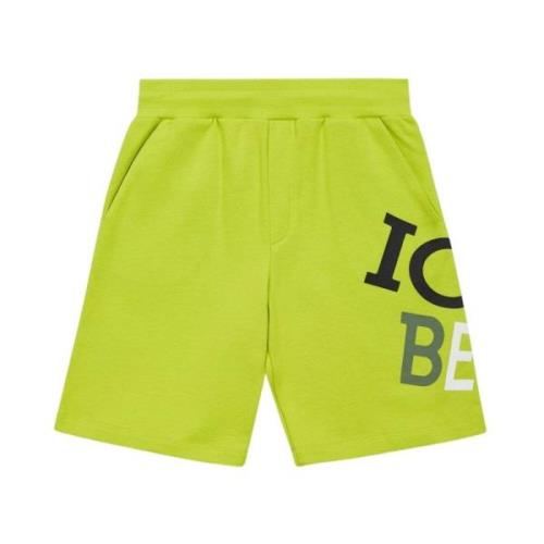 Logo Shorts Sort Fleece Bomuld