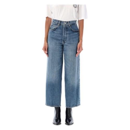 Blå Wide-Leg Jeans