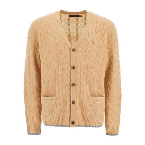 Flettet Uld Kashmir Cardigan