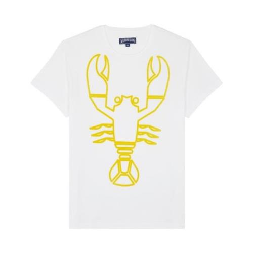 Herre Hummer Print Bomuld T-Shirt