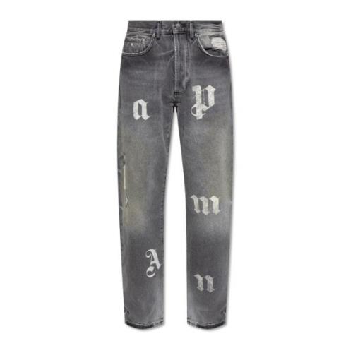 Jeans med rå finish