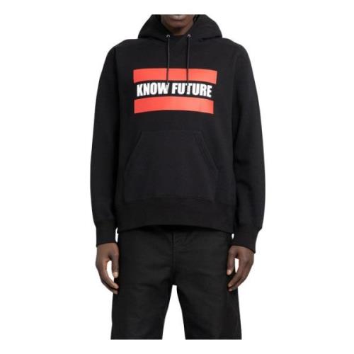 Know Future Grafisk Sort Hoodie