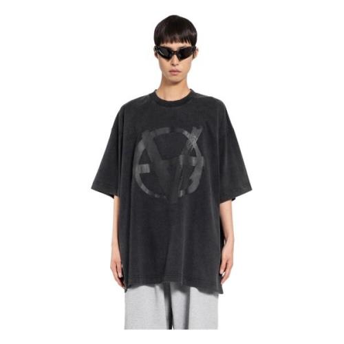 Anarki ikon print Oversized T-shirt