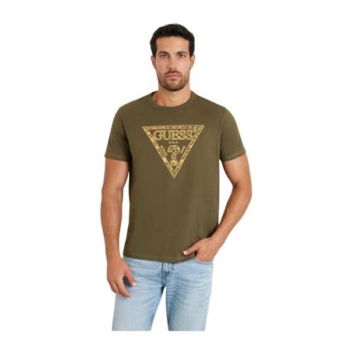 Broderet Trekant Logo Bomuld T-shirt