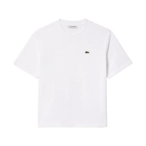 Blød Jersey T-shirt med Ribbed Krave