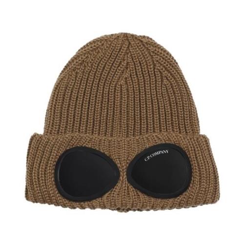 Brun Uld Goggle Beanie Hat