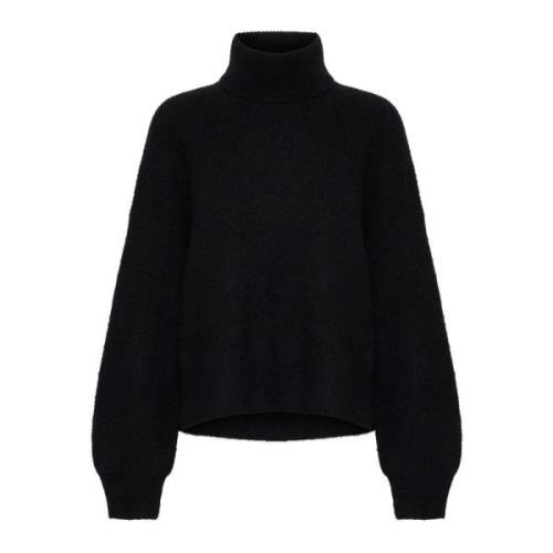 Sort Rollneck Sweater Alphagz Stil