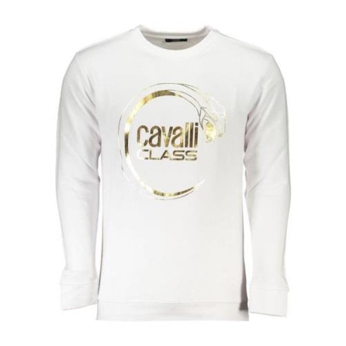 Logo Print Crewneck Sweatshirt Børstet Bomuld