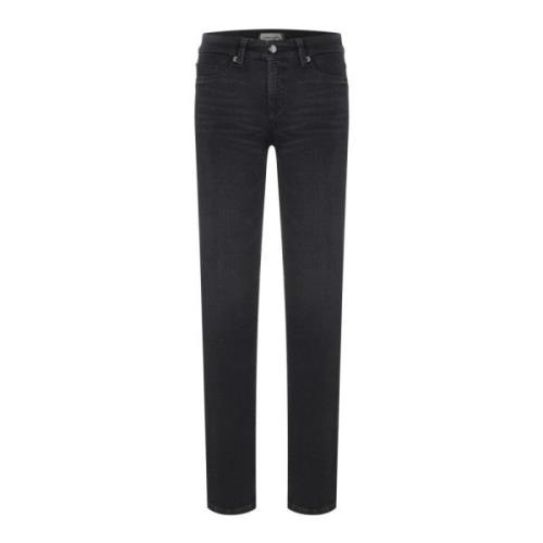 Mørk Denim Straight-Leg Jeans