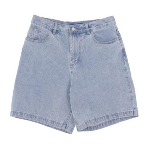 Lys Blå Denim Shorts Regular Fit