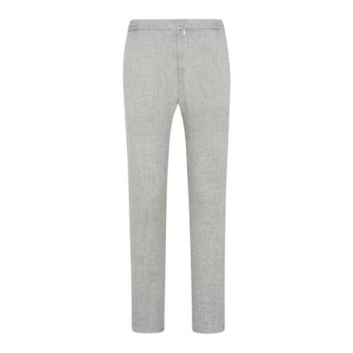 Linned Joggers Afslappet Stil Komfort