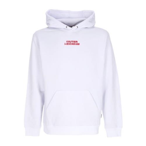 Hvid Heste Hoodie Herre Sweatshirt