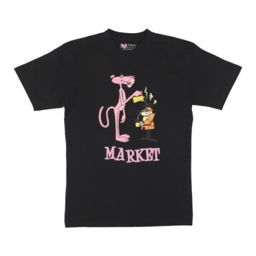 Pink Panther Sort Herre T-shirt