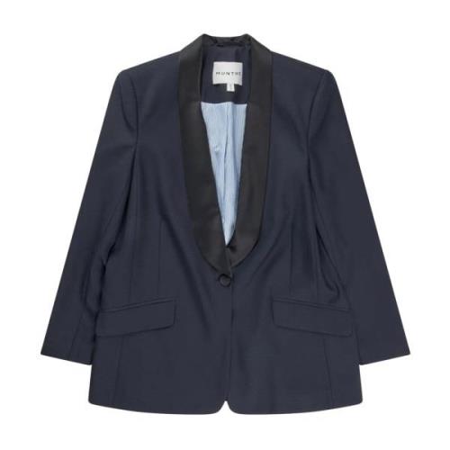 Elegant blazer med dyb v-udskæring