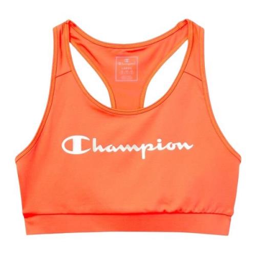 Sporty Racerback Logo Sports Bra