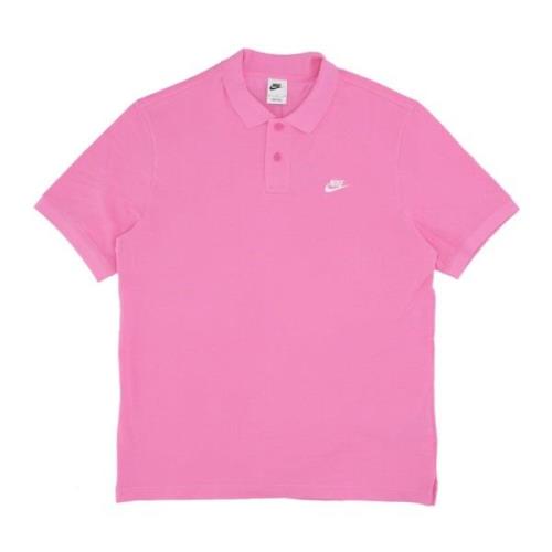 Essential Pique Polo Shirt Playful Pink/White