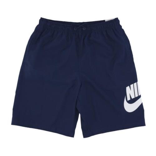 Midnight Navy/White Vævet Twill Shorts