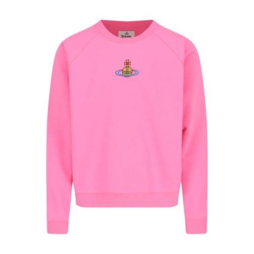 Pink Logo Crewneck Sweater