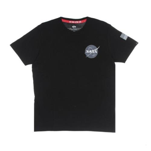 NASA Logo Sort Tee Kort Ærme