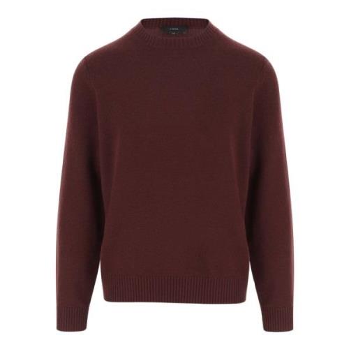 Uld Kashmir Crew Neck Sweater Bordeaux