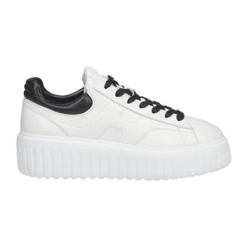 Hvide Sneakers med Sorte Profiler