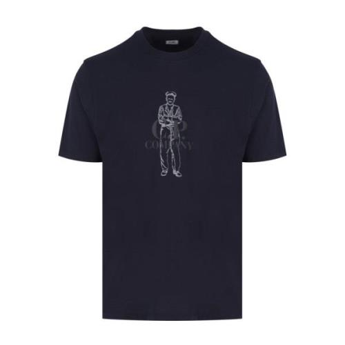 Britisk Sømandsgrafik T-shirt Navy Blå