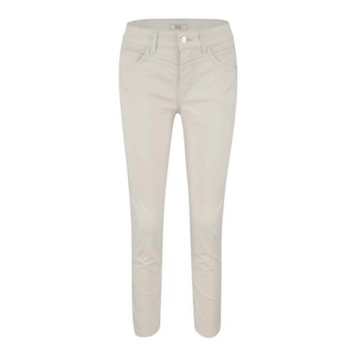 Slim Ivory Cropped Jeans