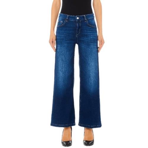 Højtaljet Cropped Flare Jeans