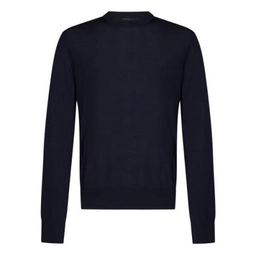 Blå Uld Crewneck Sweater AW24