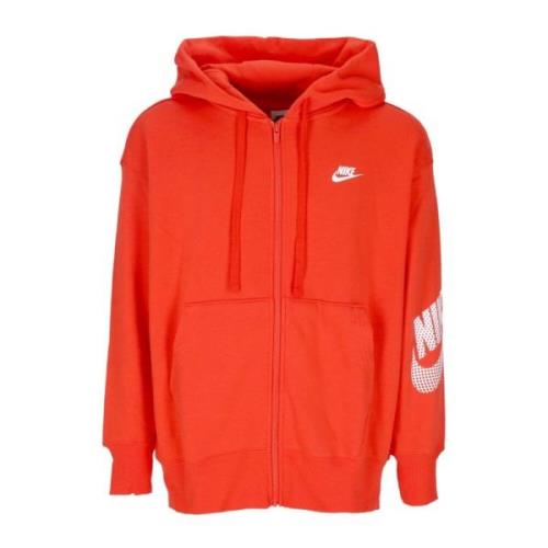 Sportswear Zip Hoodie Rød Fleece