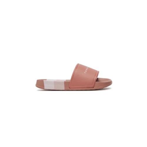 Logo PVC Mule Sandaler - Rose