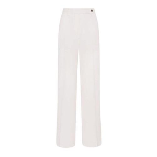 Fine Wool Straight Cut Trousers