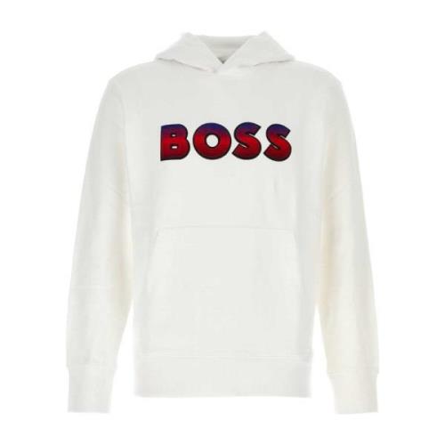 Hvid bomulds sweatshirt