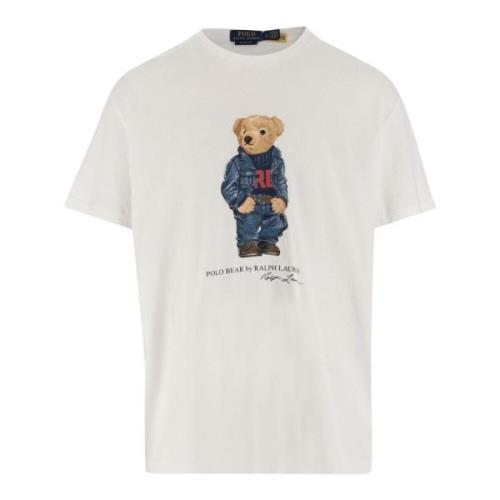 Bomuld T-shirt med Polo Bear print