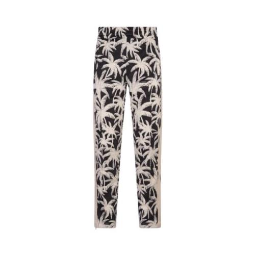 Sorte Joggers med Palm Tree Print